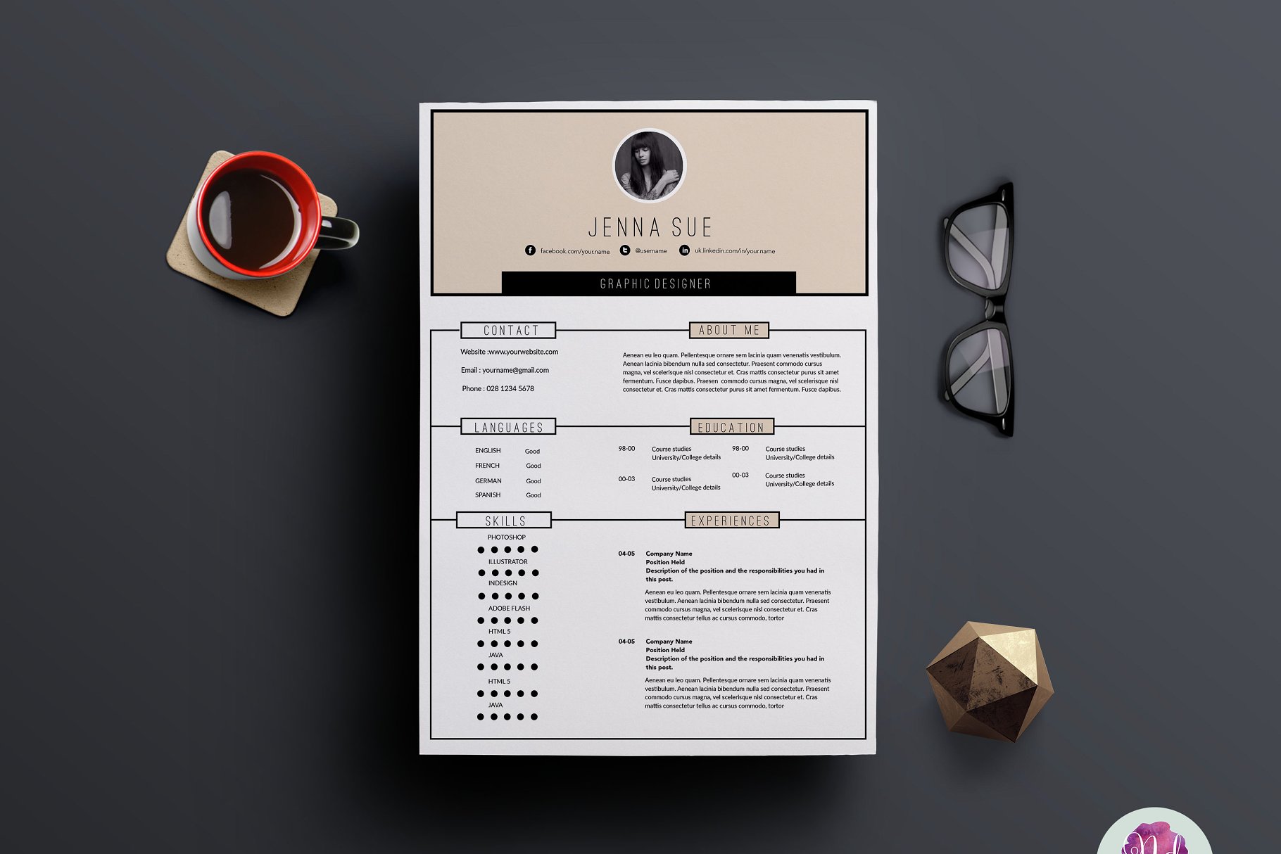 简历模板下载 CV template