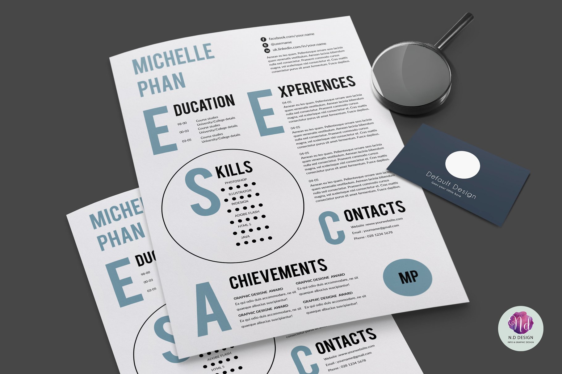 个性简历模板 Resume template