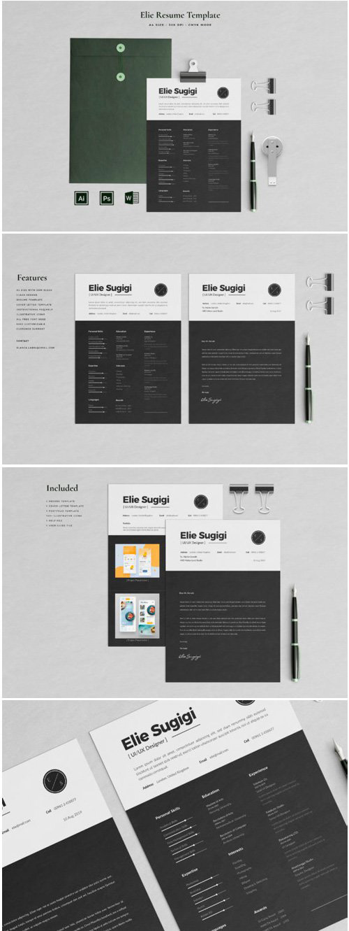 求职应聘个人简历CV模板