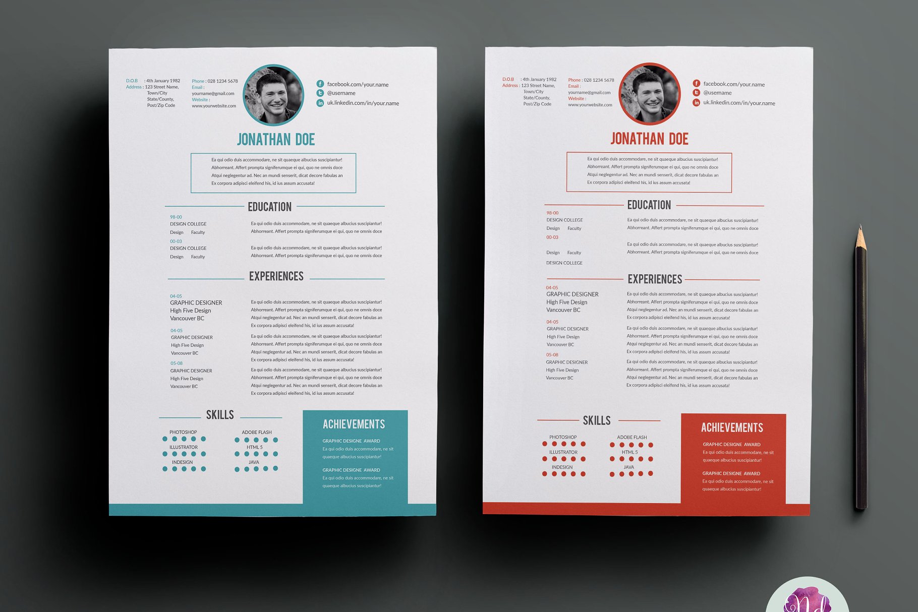 专业简历模板 CV template