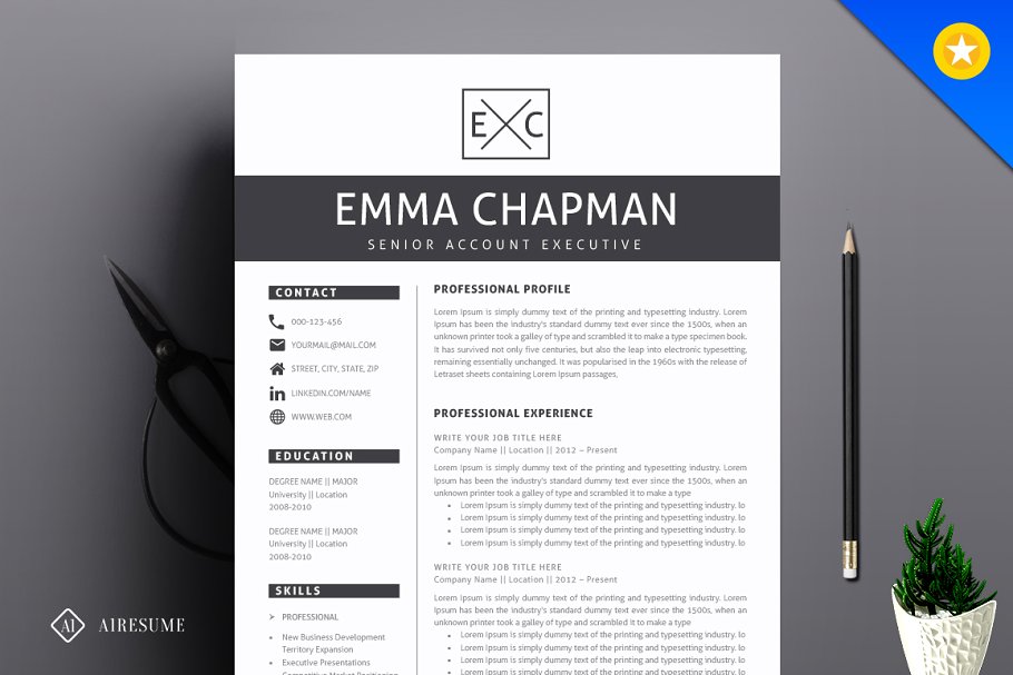 简单的简历模板 Resume/CV Template