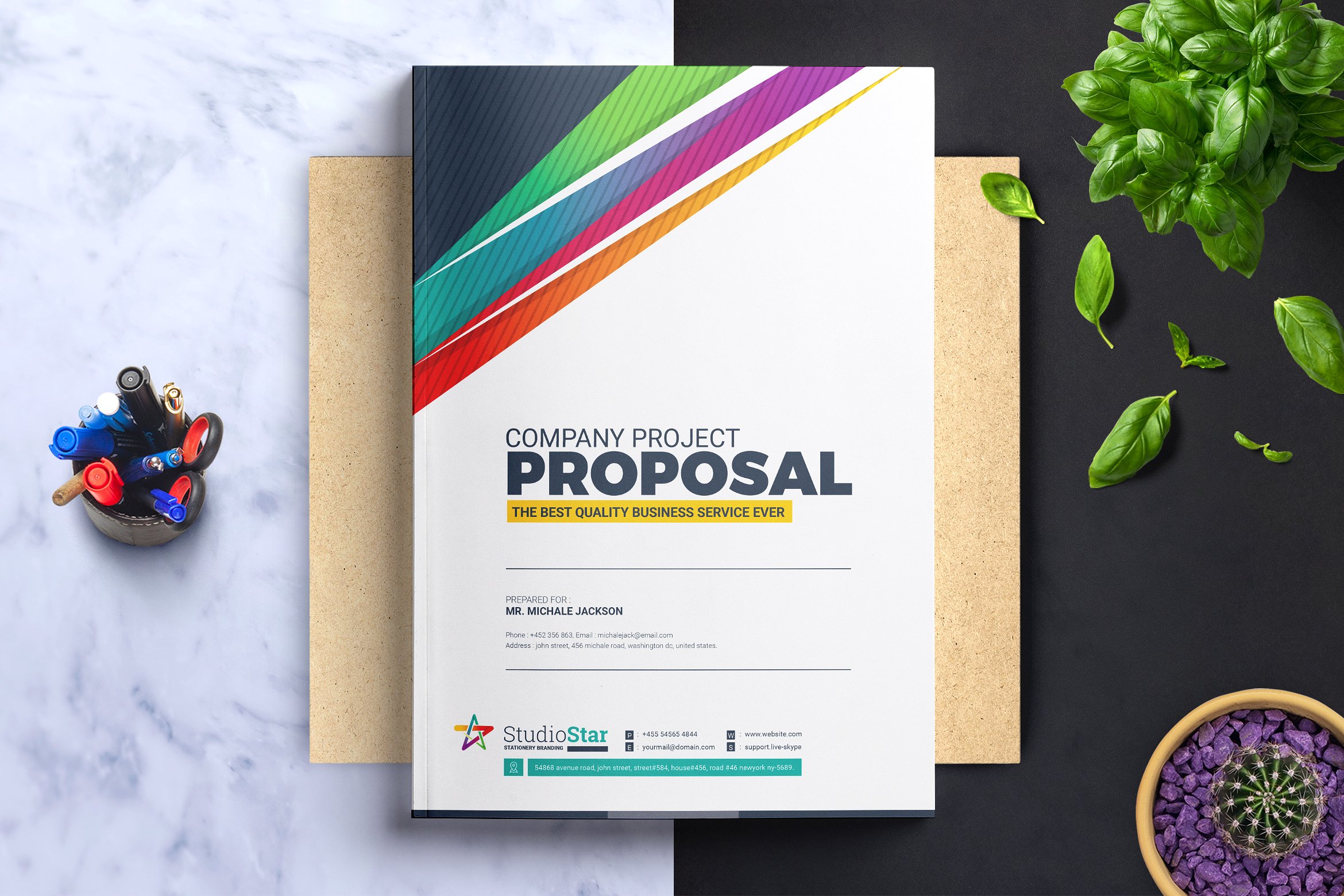 专业的项目建议书画册提案书模板