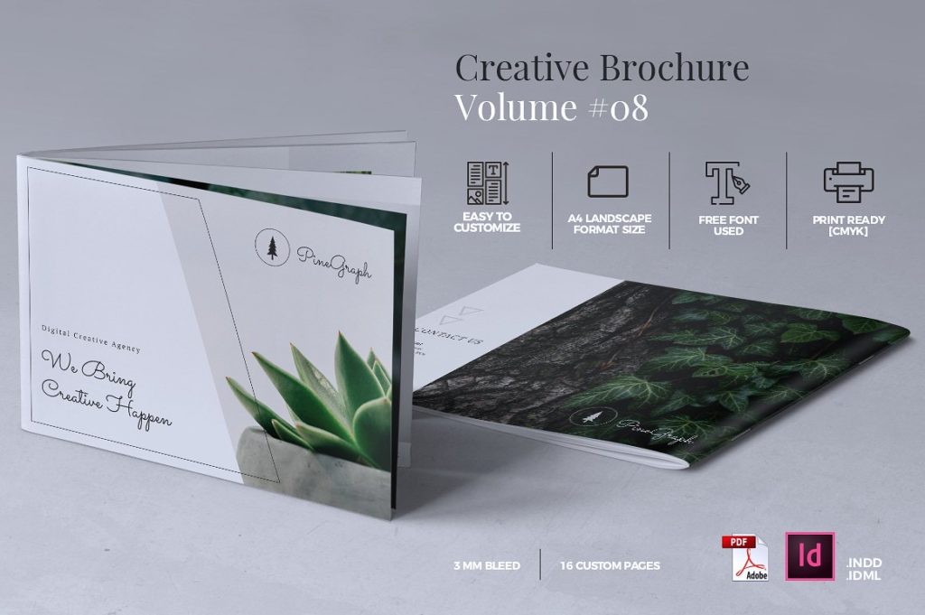 植物摄影类画册模版下载[indd]