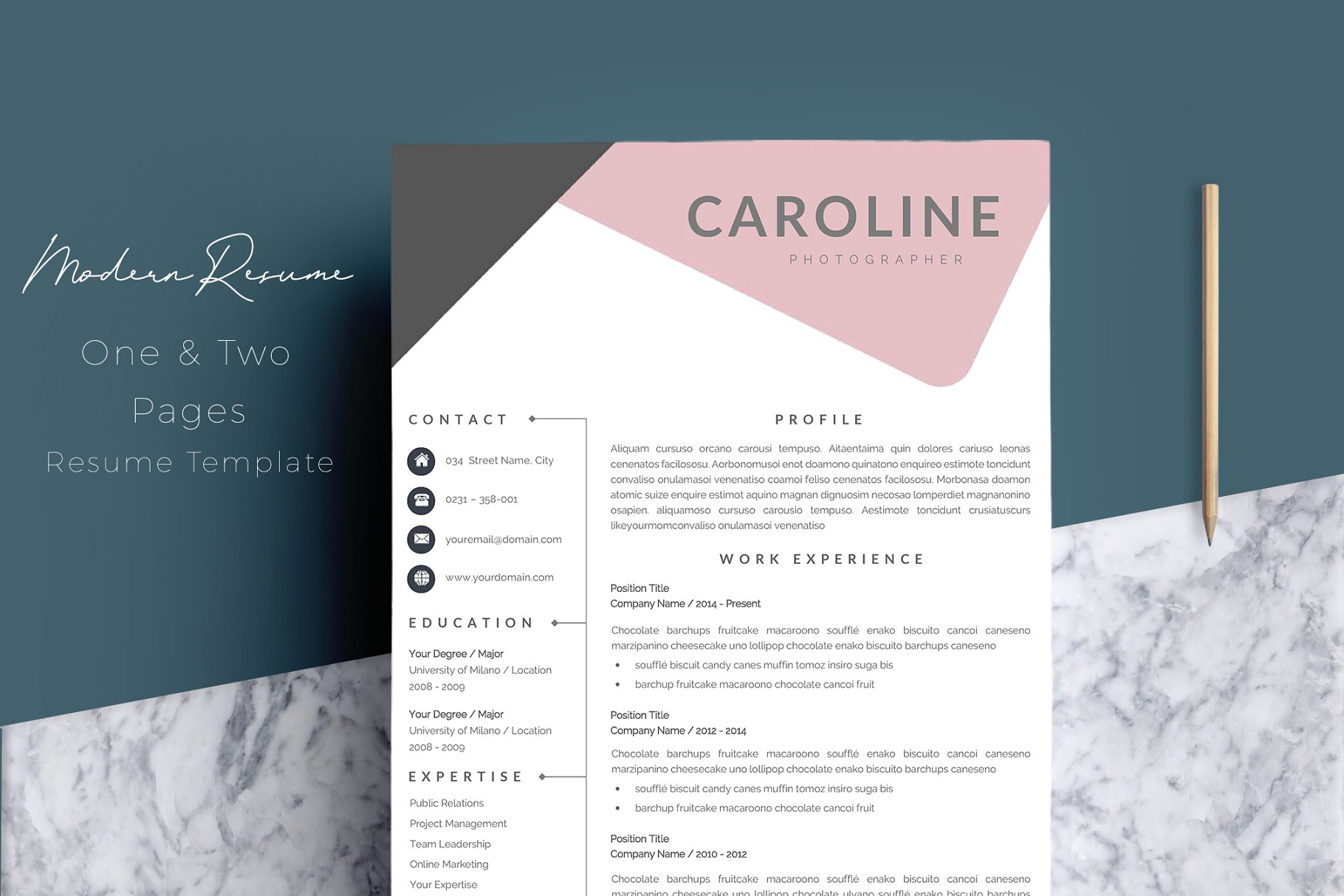 个人简历模板 Résumé Templates & CV Template