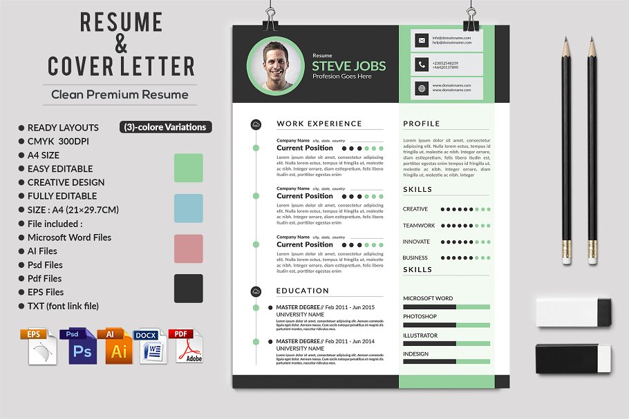 专业的简历模板 Resume