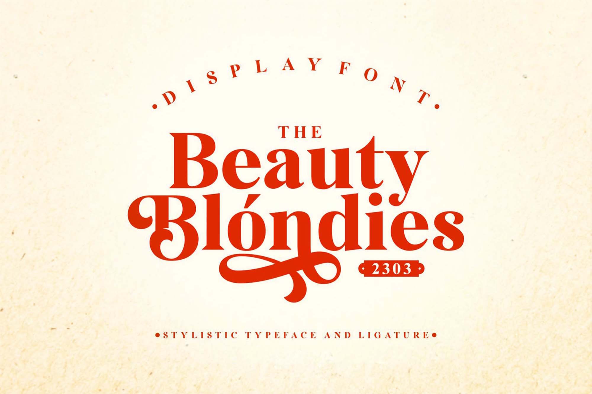 时尚高端金发女郎英文字体Beauty Blondies