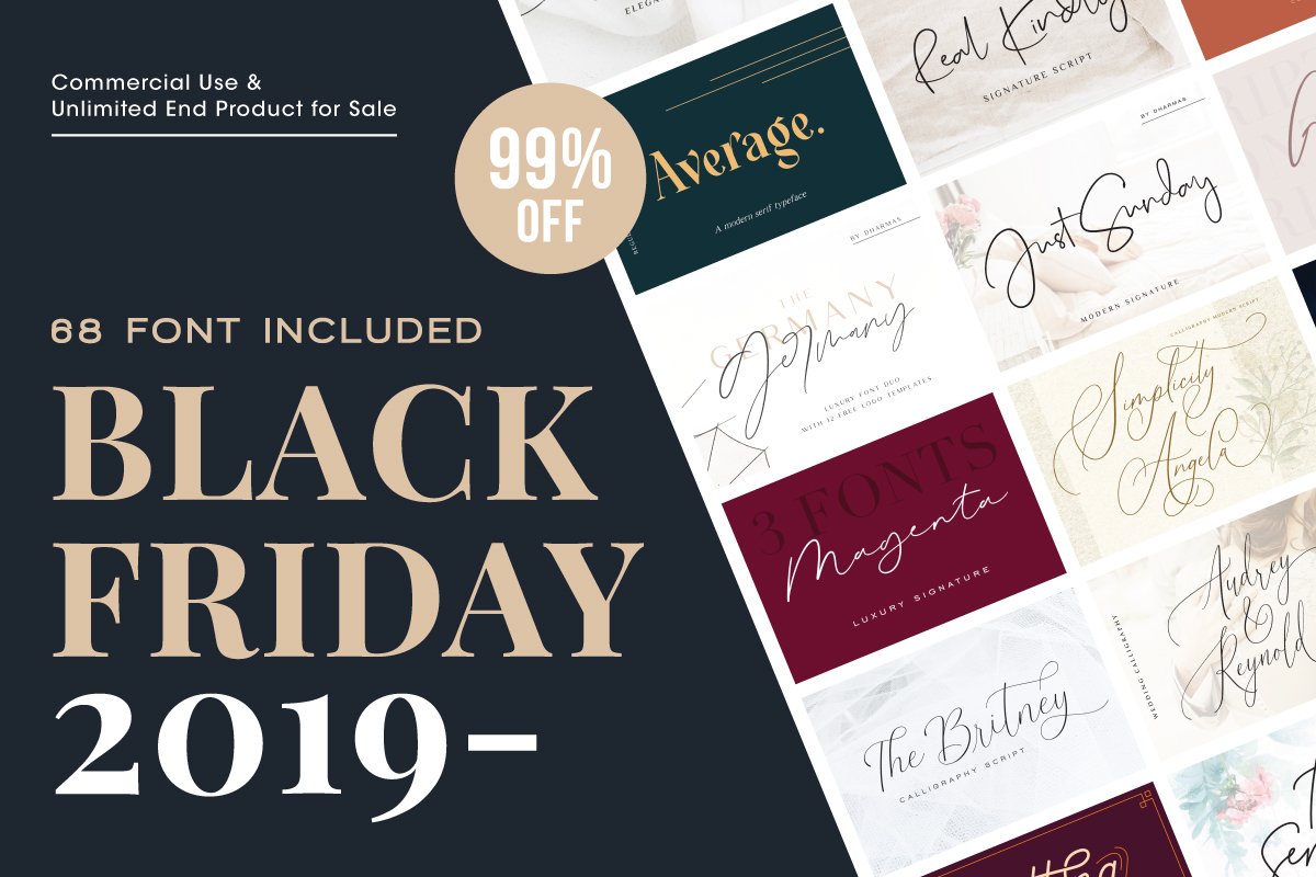 68款手写签名字体套装[TTF,OTF]