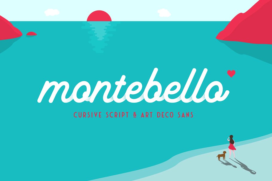手写连写字体 Montebello – Script Typeface