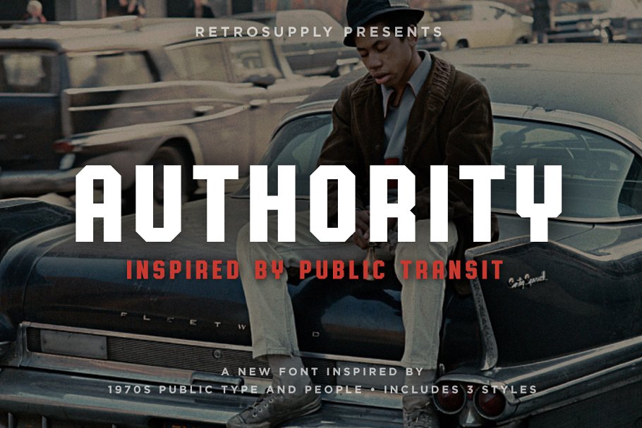 复古个性字体 Authority | 1970s Public Font