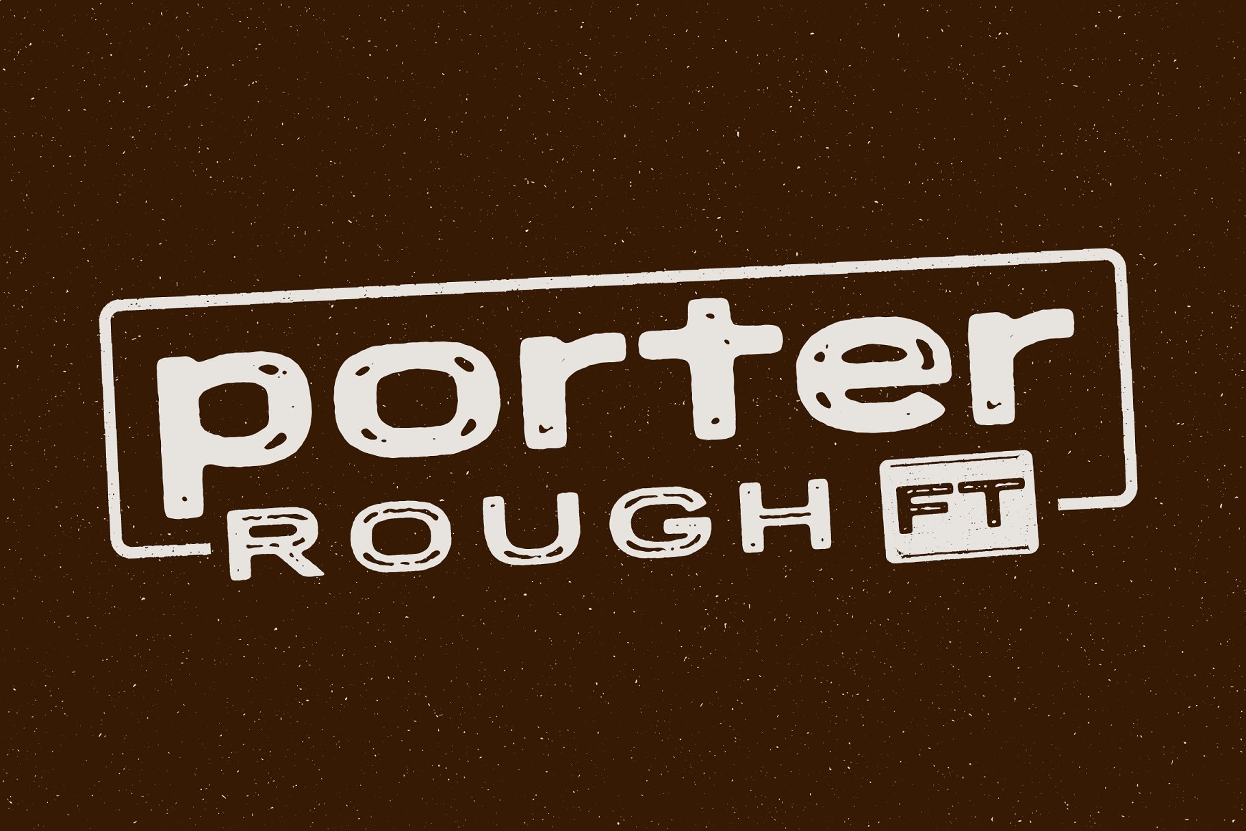 粗犷肌理设计字体 Porter Rough FT – Vintage Font