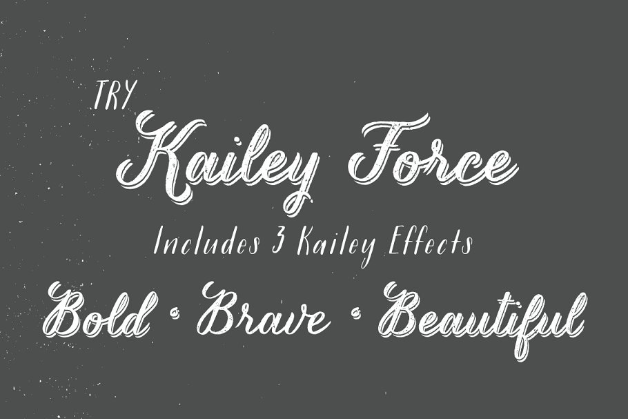 经典手写字体 Kailey Force