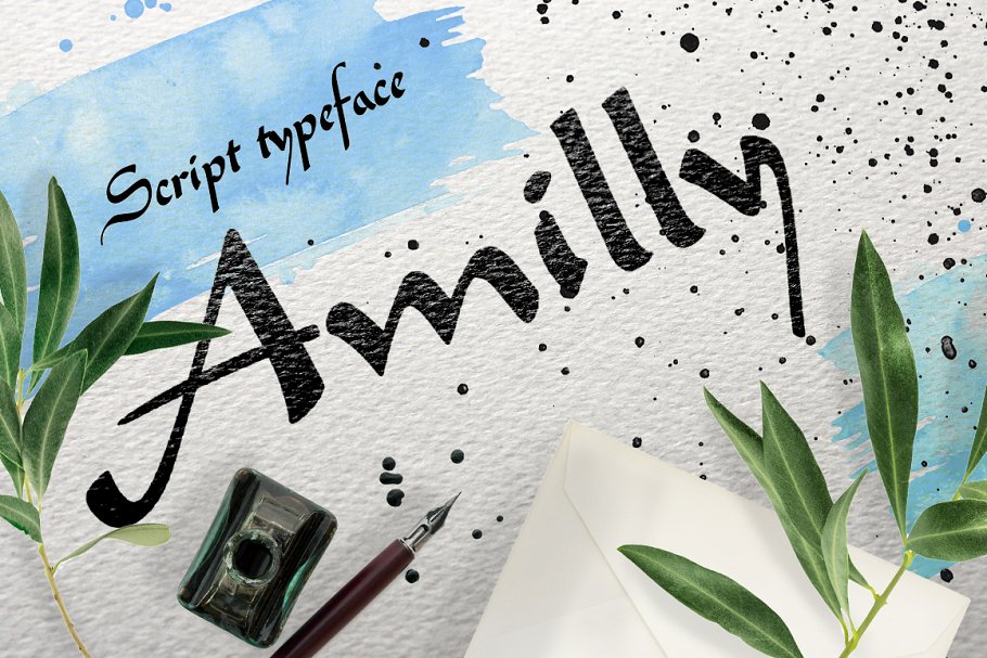 手写粗犷字体 Amilly Script !! Now 40% off !!