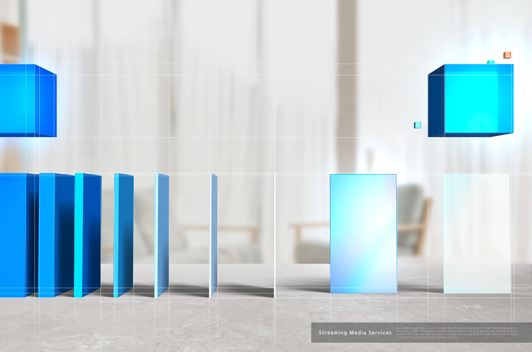 多米诺骨牌蓝色屏幕流媒体服务海报设计模板