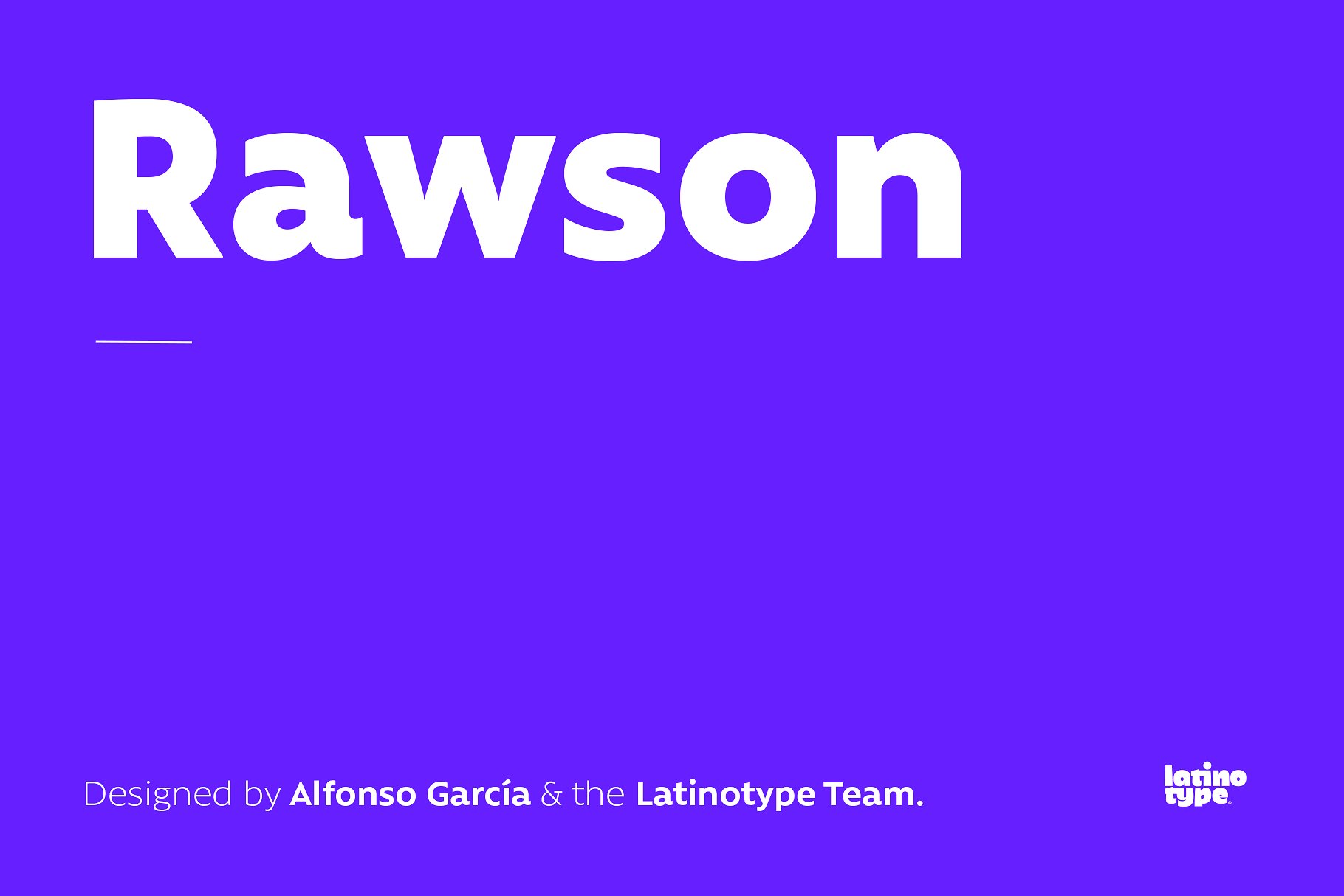 黑体设计字体 Rawson