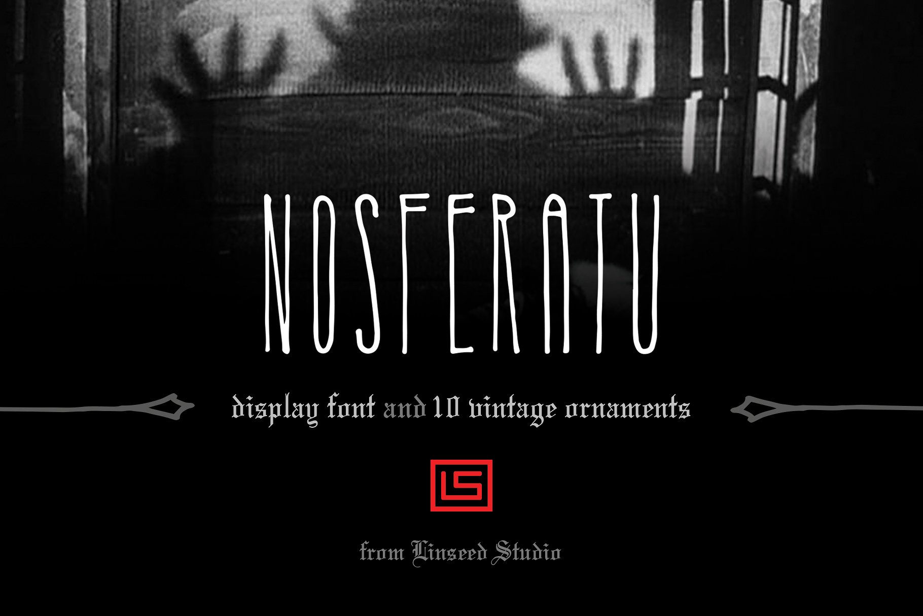 时尚个性字体 Nosferatu Display Font