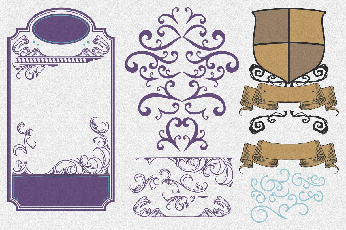 复古独特风格魔法字体