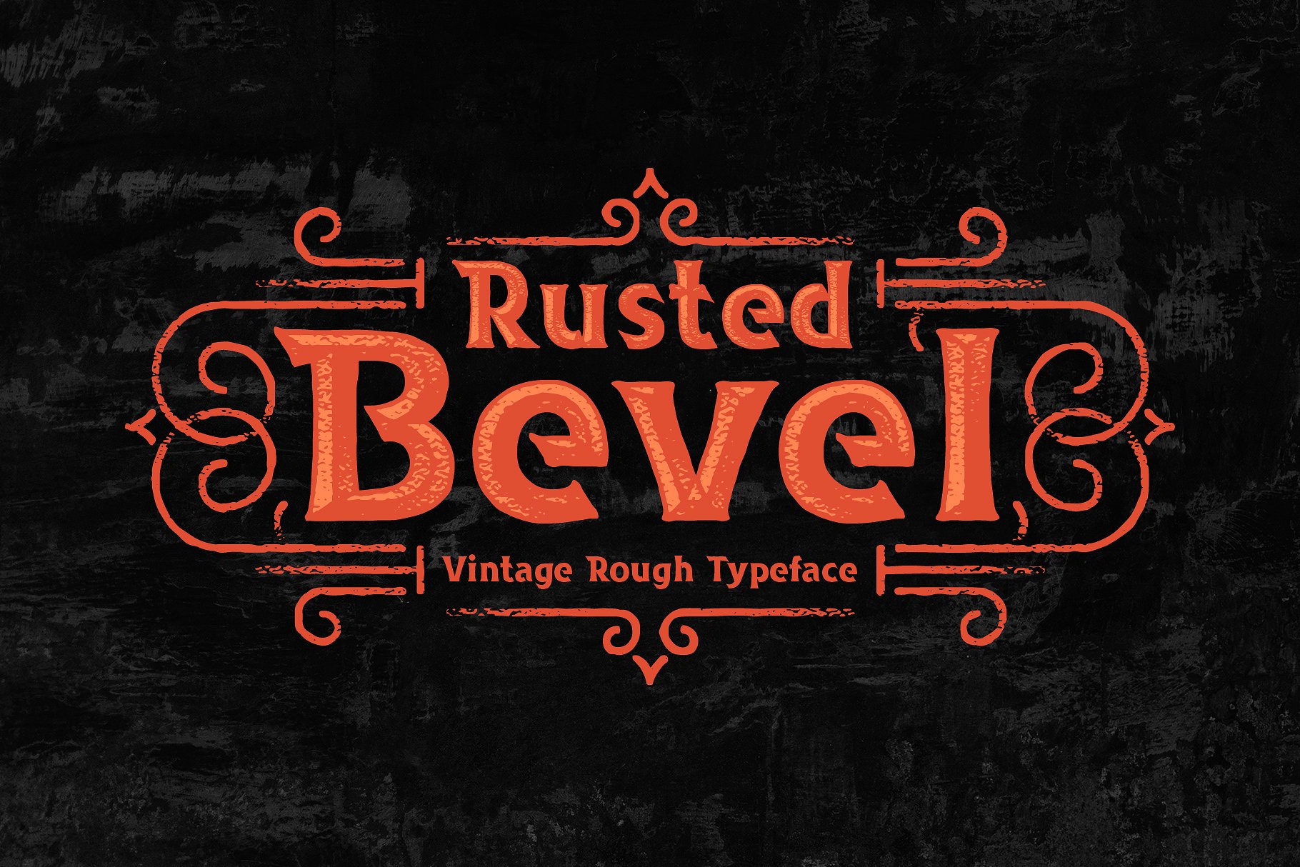 经典字体下载 Rusted Bevel vintage font