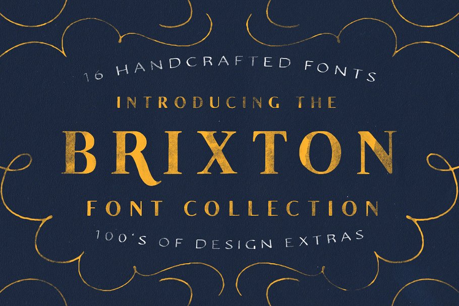 高端奢华衬线字体 The Brixton Collection
