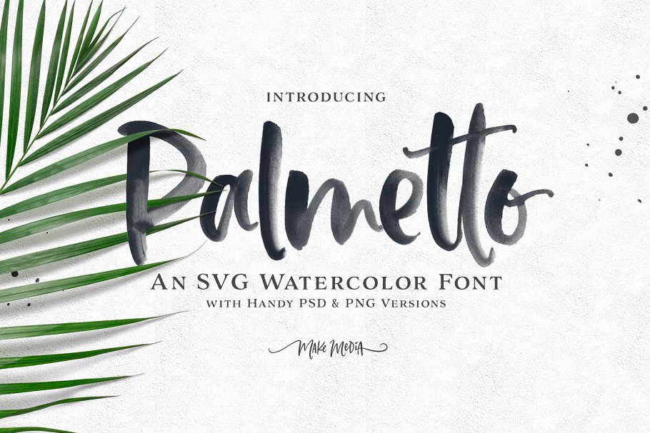 英文书法设计字体 Palmetto SVG Font