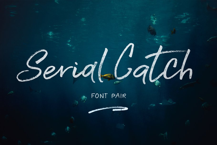 手写设计字体 Serial Catch Font