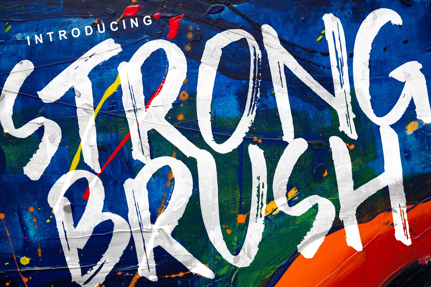 字体 | 欧美涂鸦笔刷街头创意英文视觉文字设计