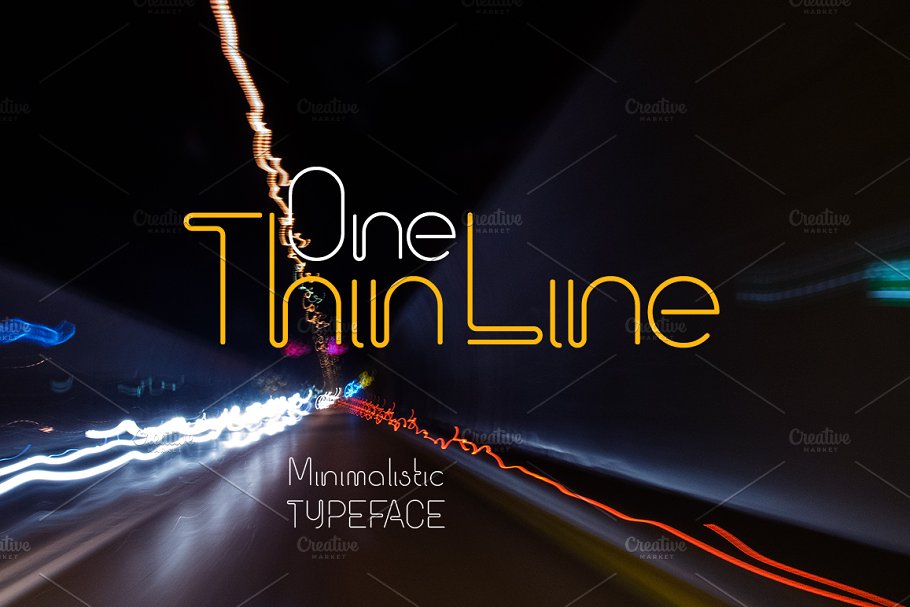 细线字体大全字体下载 Thin Line typeface