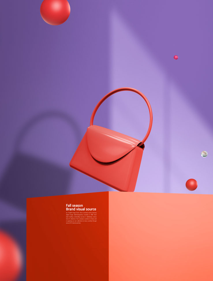 高端手包电商广告海报视觉设计模板