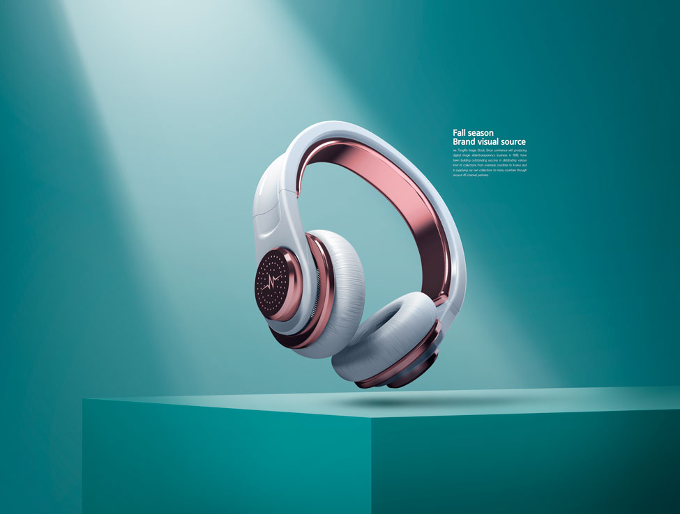 无线游戏耳机电商广告海报视觉设计模板