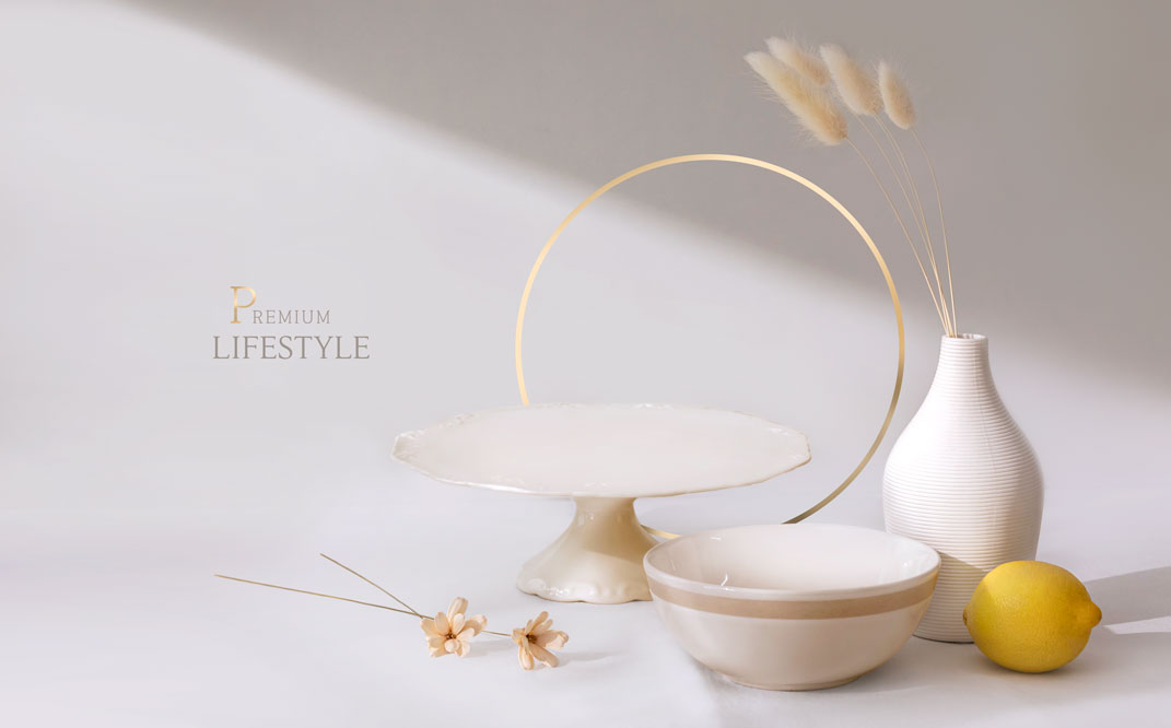 家居摆件陶瓷艺术品海报设计模板