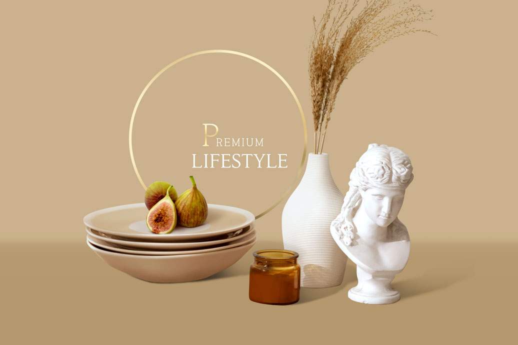 家居装饰摆件艺术品海报设计模板