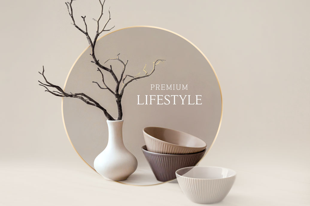 家居装饰瓷器海报设计模板