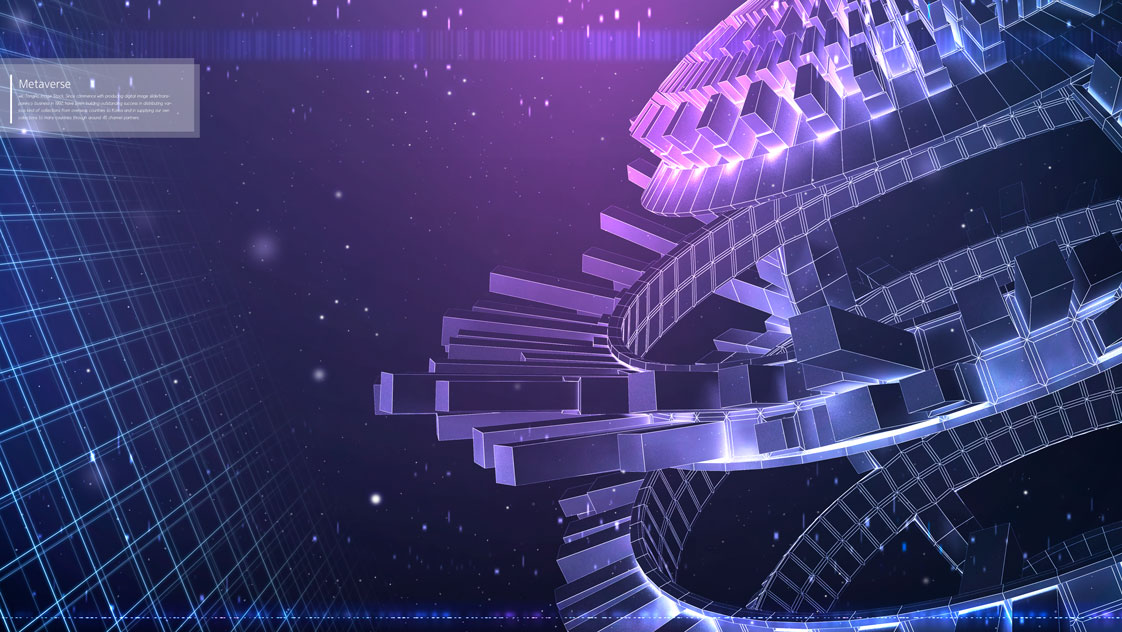 科技金属风格元宇宙海报背景素材