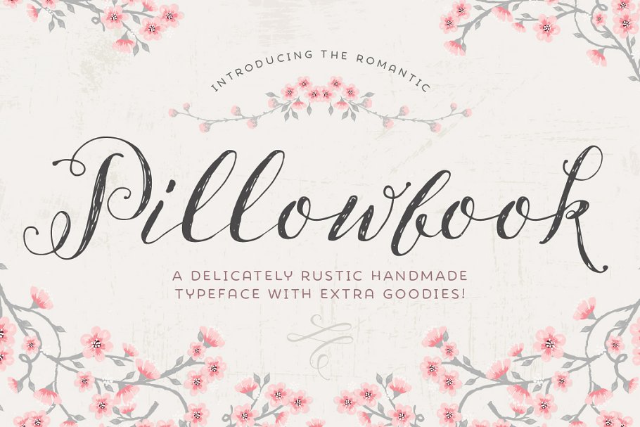 时尚手写字体 Pillowbook typeface + Extras!