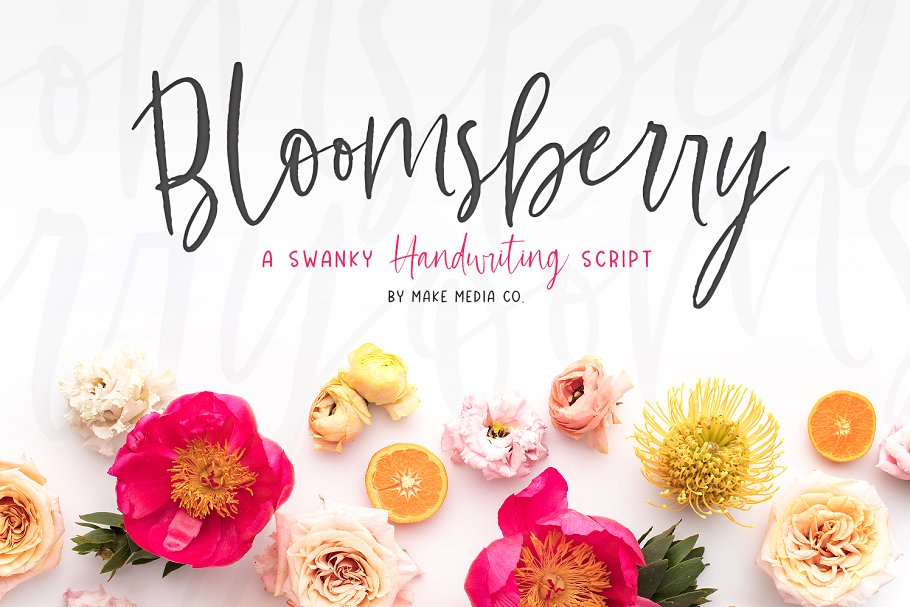 时髦的手写字体 Bloomsberry Type & Graphics