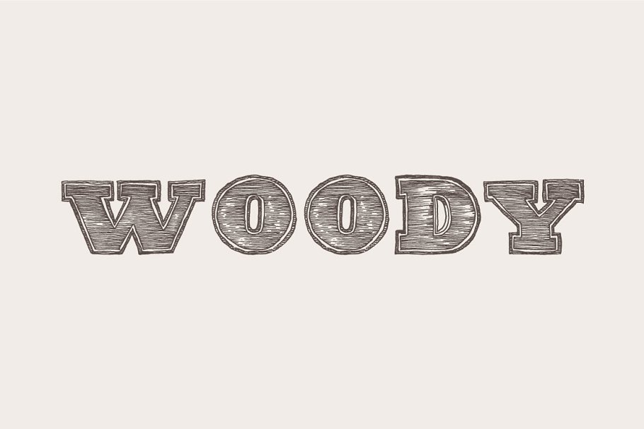 标题粗体衬线，木质纹理 Headline bold serif, wooden texture