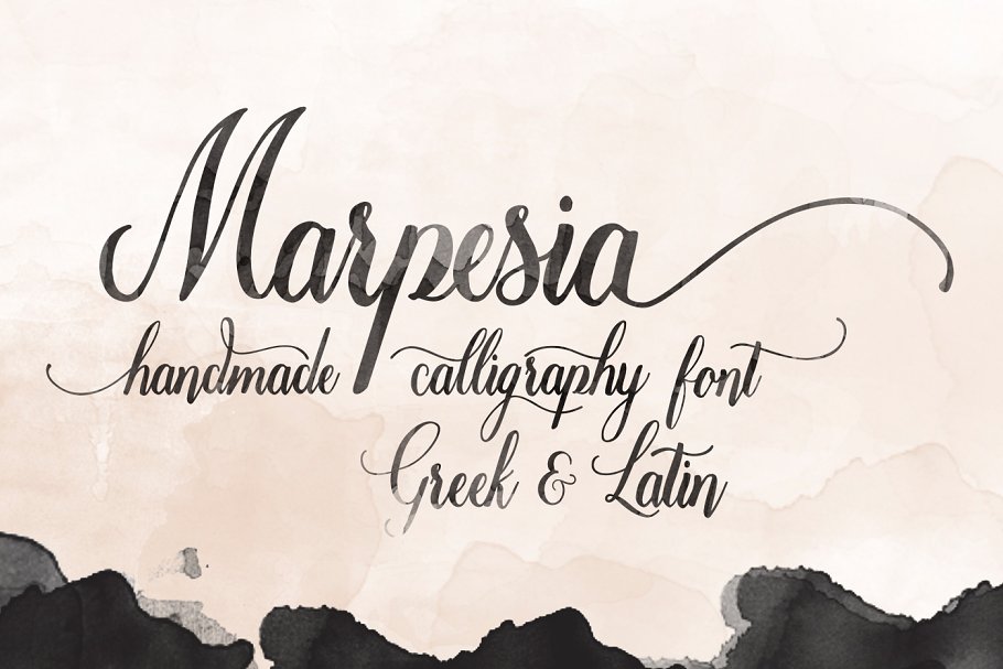 大气的手绘书法字体 Marpesia