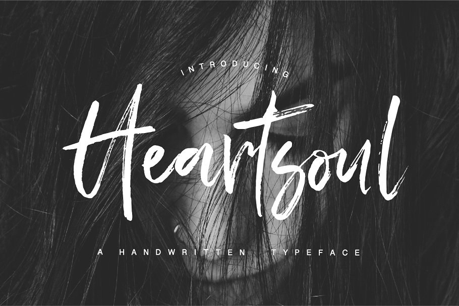 自然流畅的手写字体 Heartsoul Font