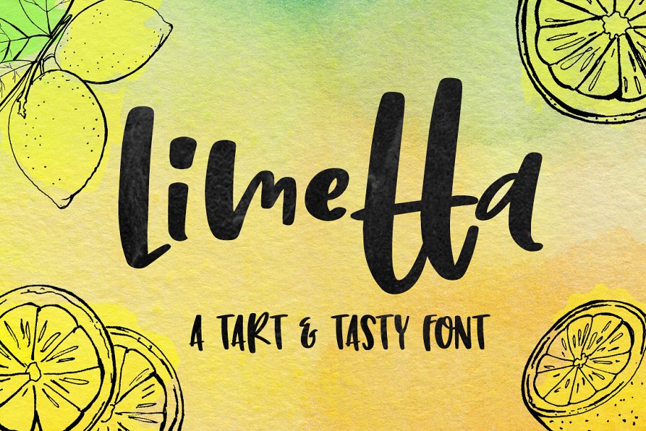 一款有趣的手写字体 Limetta: a fun handwritten font
