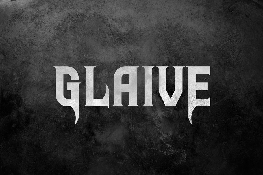 奇幻风格的英文字体 Glaive Typeface