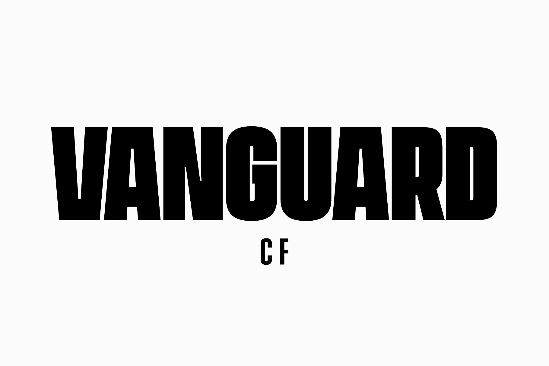 精彩和大胆的字体 Vanguard CF: brilliant & bold sans