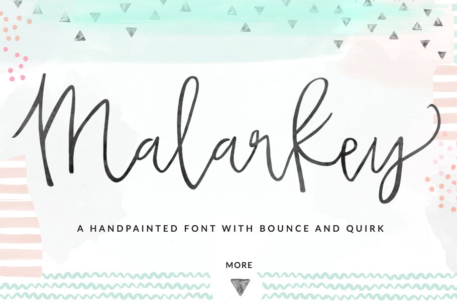 流畅手绘字体 Malarkey