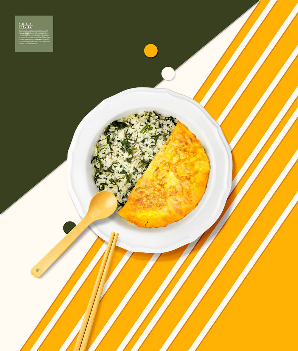 蛋包饭主食美食广告海报设计模板