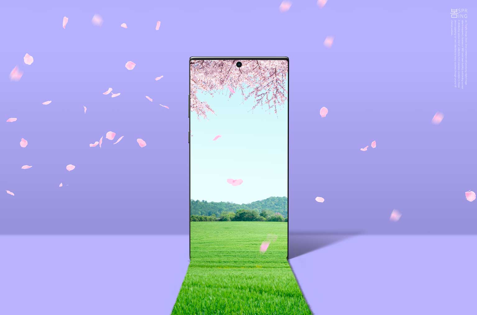 绿色景观春天海报设计素材