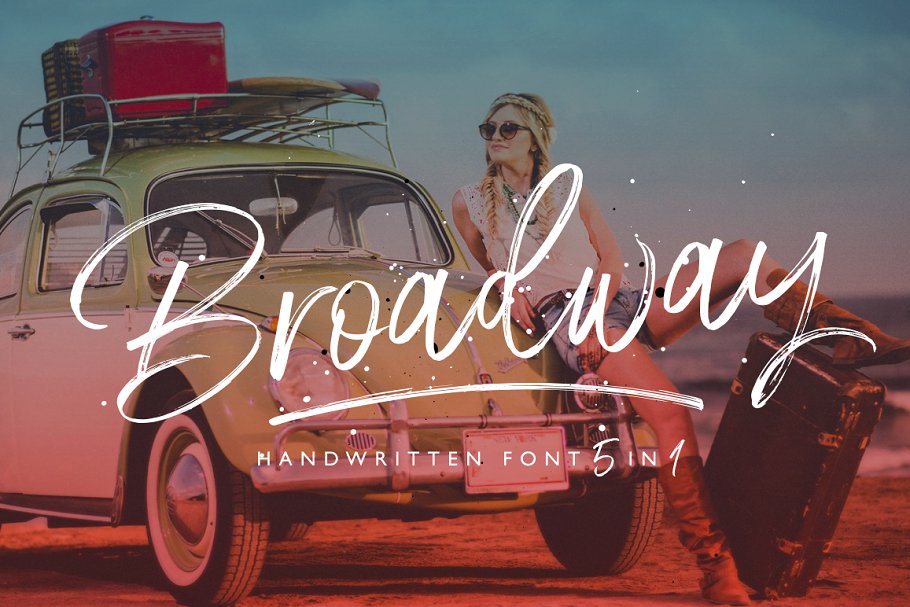 手写字体套装 Broadway Script Font