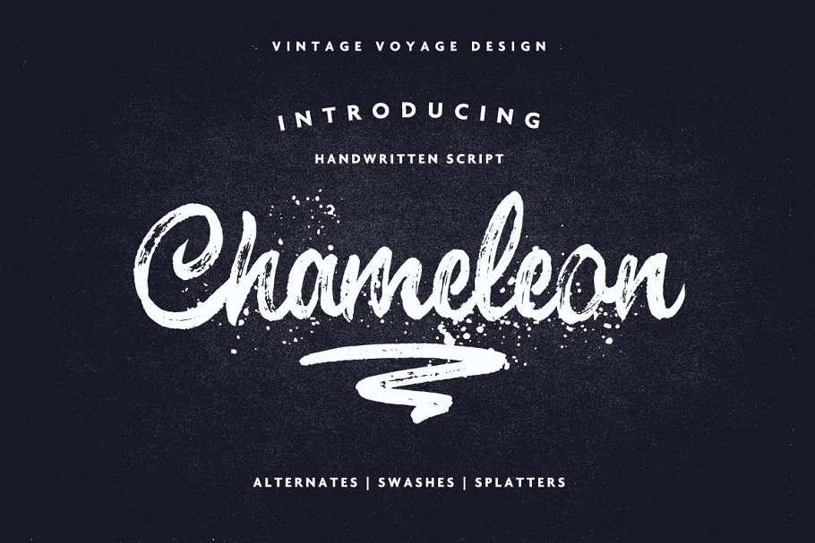 大气粗犷的笔刷字体 Chameleon • Impressive Brush Script