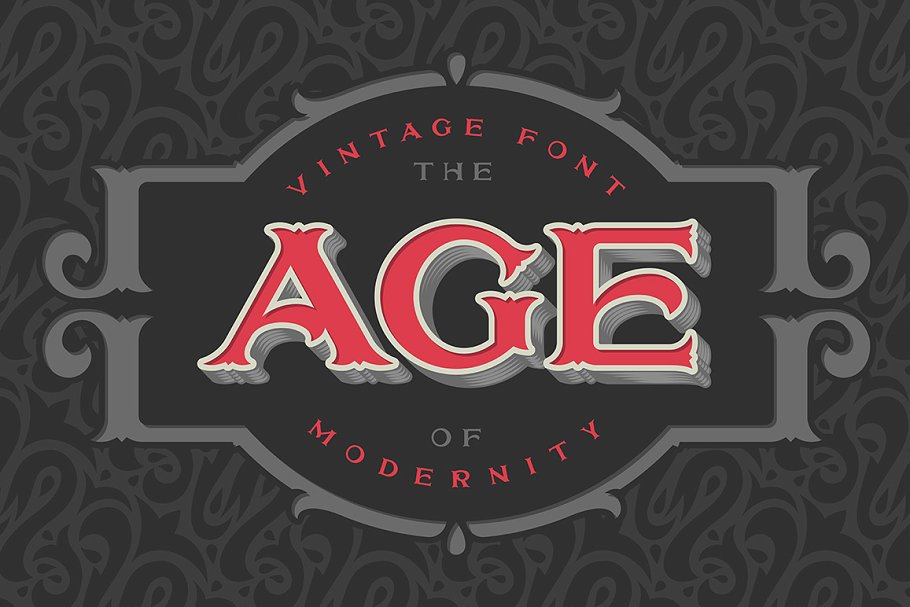 年代感的字体 The age of modernity font