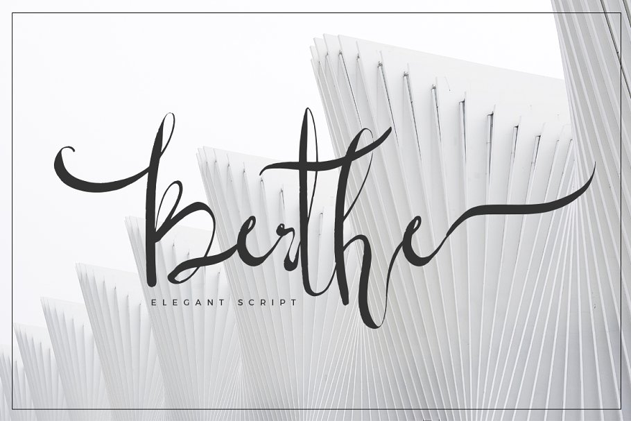 粗犷的英文手写字体 Berthe Script Font