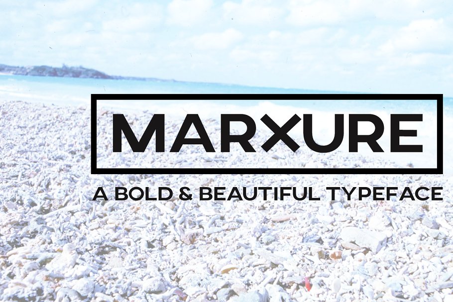 大气的无衬线字体 MARXURE Headline Typeface + WebFont