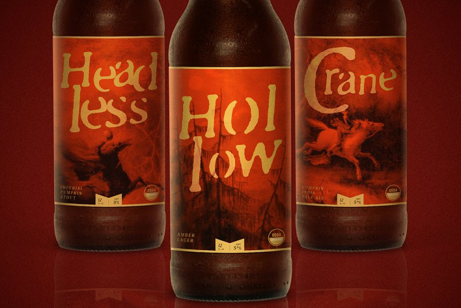 经典的适合瓶贴的字体 Ichabod – Vintage Serif Typeface