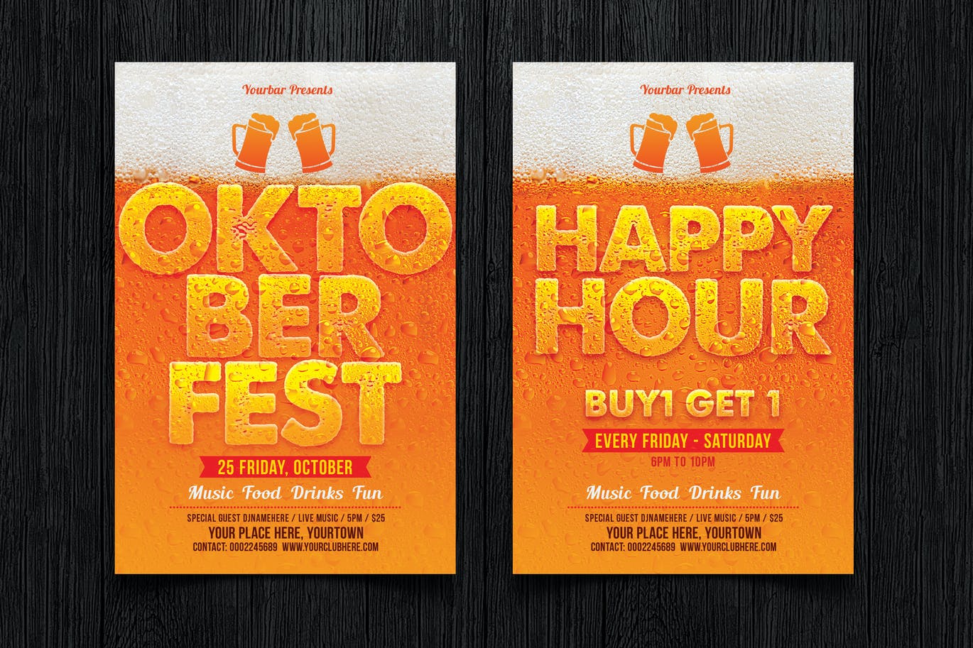 高品质的啤酒节海报设计模板